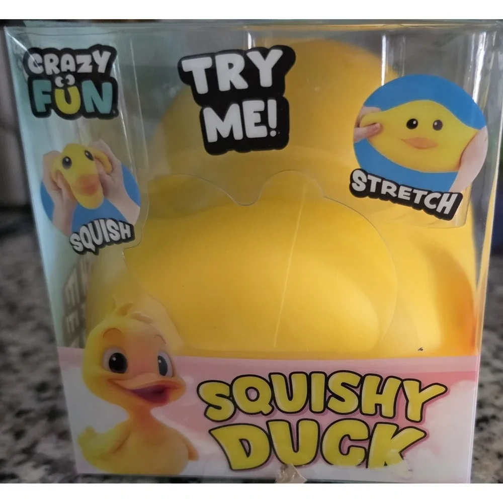 GIANT 🐤DUCK🐤Crazy Fun Squishy Tactile Squeeze Sensory Stress Relief Yellow NEW